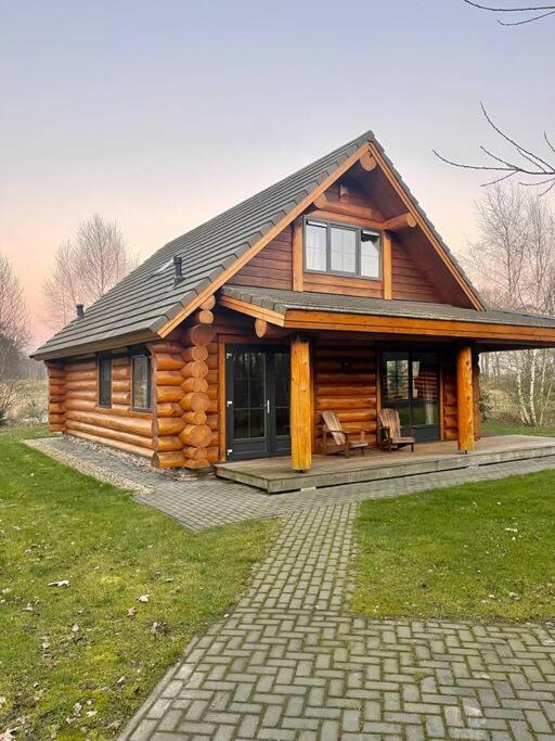 Unieke Houten Villa Met Sauna In Twente - 6P Den Ham Bagian luar foto