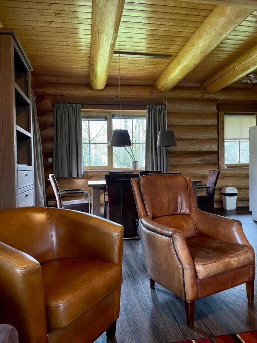 Unieke Houten Villa Met Sauna In Twente - 6P Den Ham Bagian luar foto