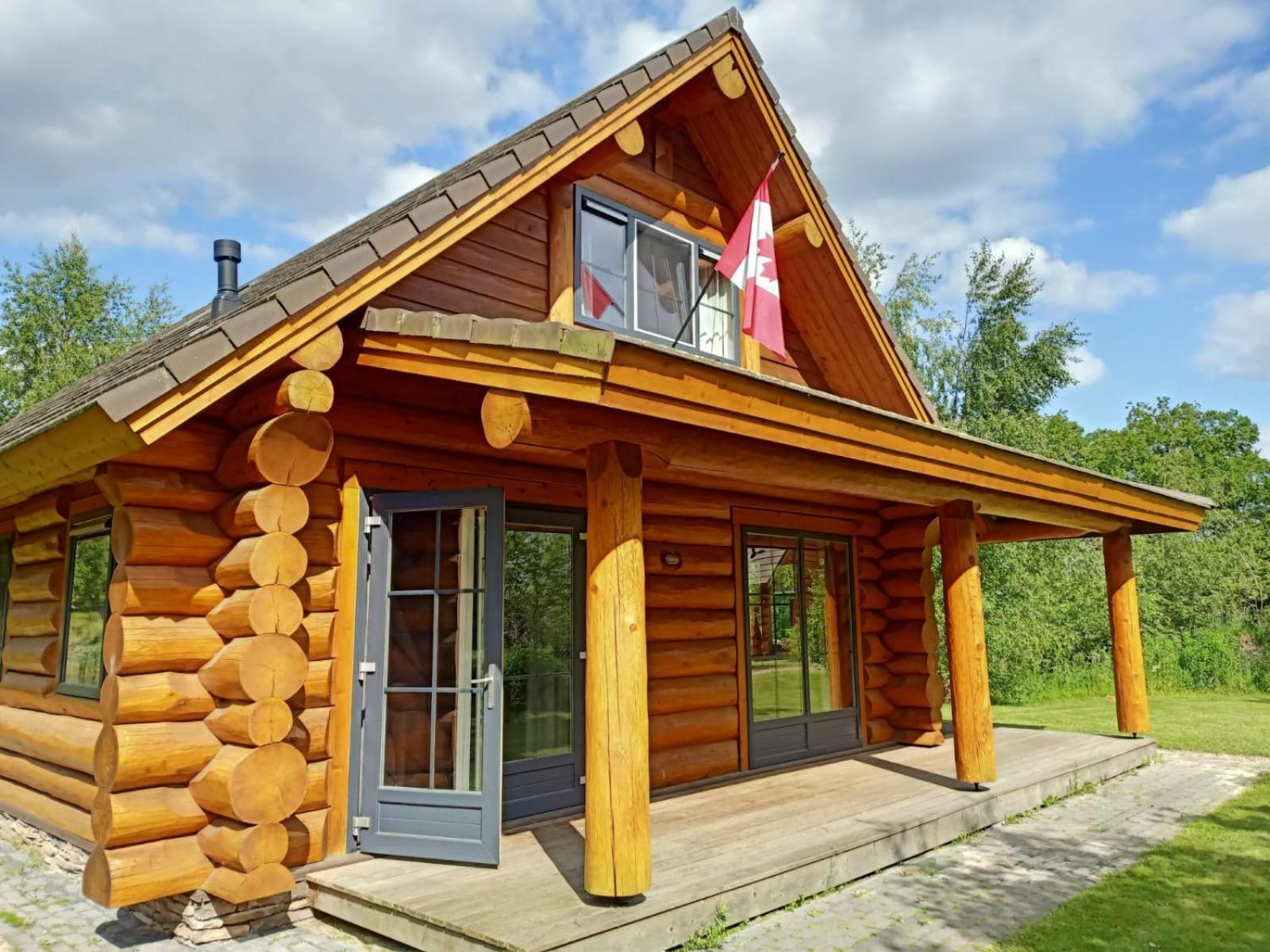 Unieke Houten Villa Met Sauna In Twente - 6P Den Ham Bagian luar foto